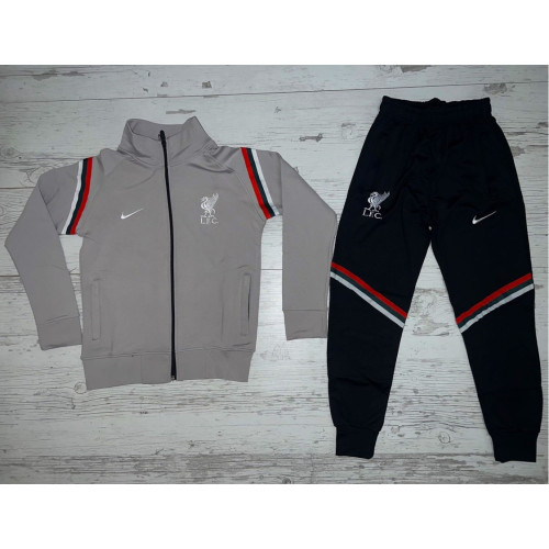 Детски футболен екип Liverpool F.C. сиво с черно 7753
